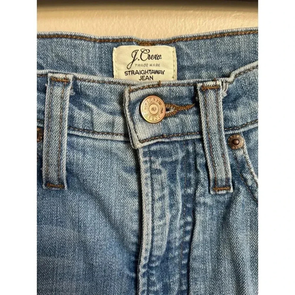 J.Crew Distressed Straight Leg Jeans, Size 26P - Picture 5 of 10